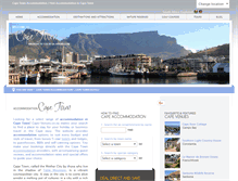 Tablet Screenshot of cape-venues.co.za